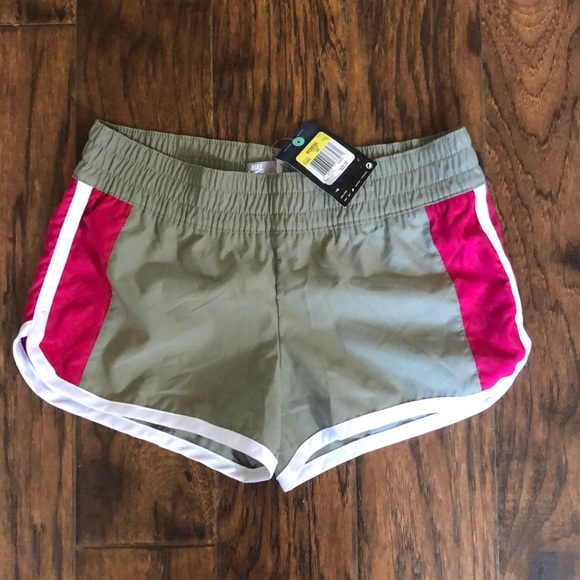 tan nike shorts womens